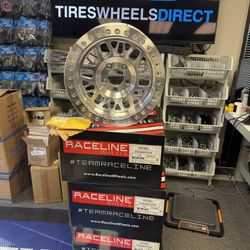 Set of 4 Wheels 17x9 Raceline RT951F Ryno Machined BEADLOCK Rim 5x127 (25mm) 5x5