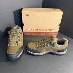 Camel Crown Men’s Hiking/Work Boots Khaki Size 10