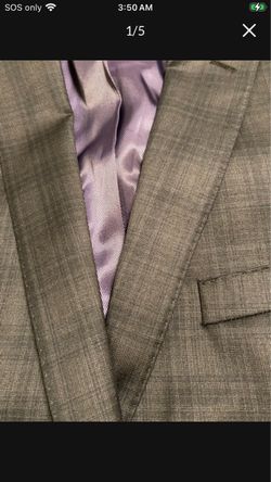 $60-Saks Fifth Avenue Men’s Gray and Navy Blazer