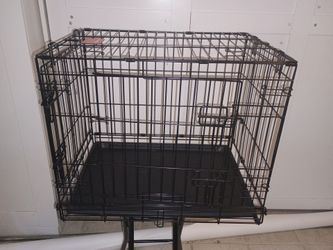 24-in foldable metal dog/cat crate
