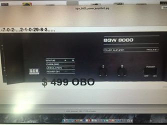 Amplificadores y mas. Amplifier amd more sound equipment for sale.