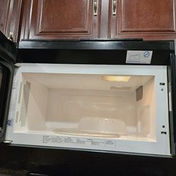 Microwave above stove