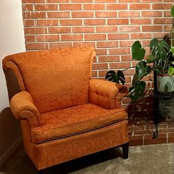 Armchair (Orange, Vintage)