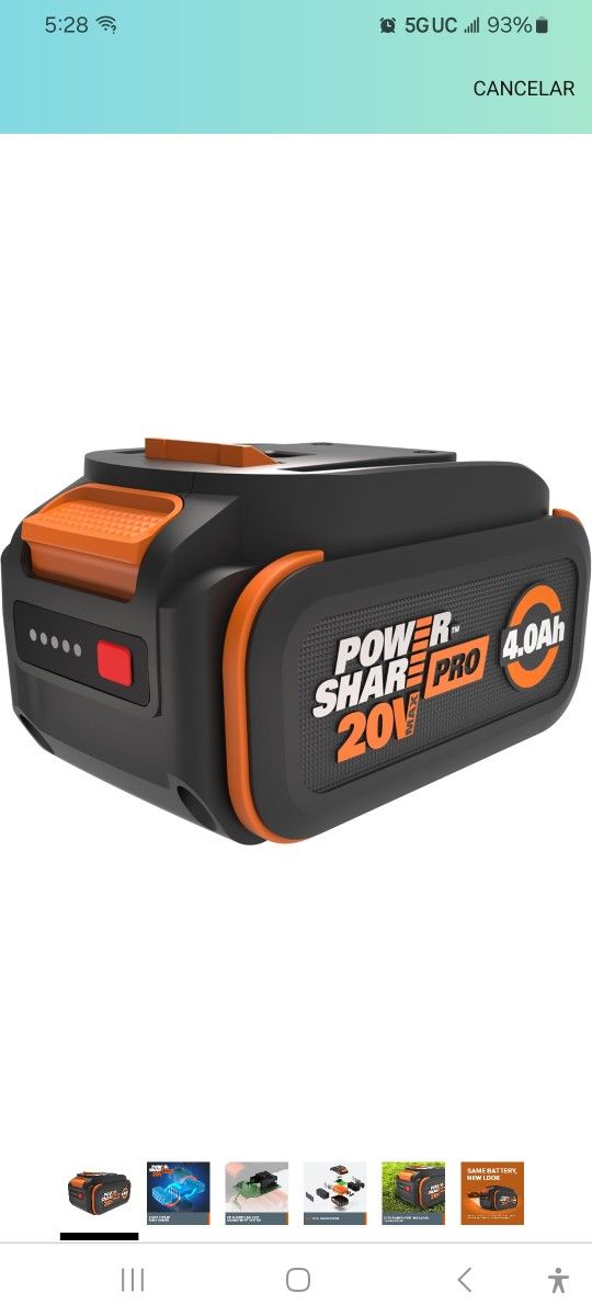 WORX POWER SHARE PRO 4AH BATTERY 2 PIECES