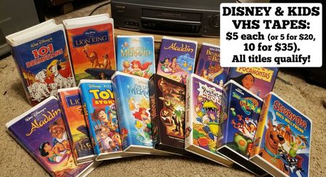 Disney, Animated, Kids & Family VHS Tapes – Pick Any – From $5
