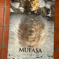 Disney Mufasa Official Movie Poster 27” X 40” Authentic 