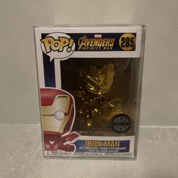 Gold Chrome Iron Man Australia Exclusive Funko Pop