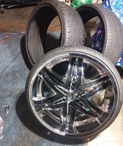 24s inch" rims and tires