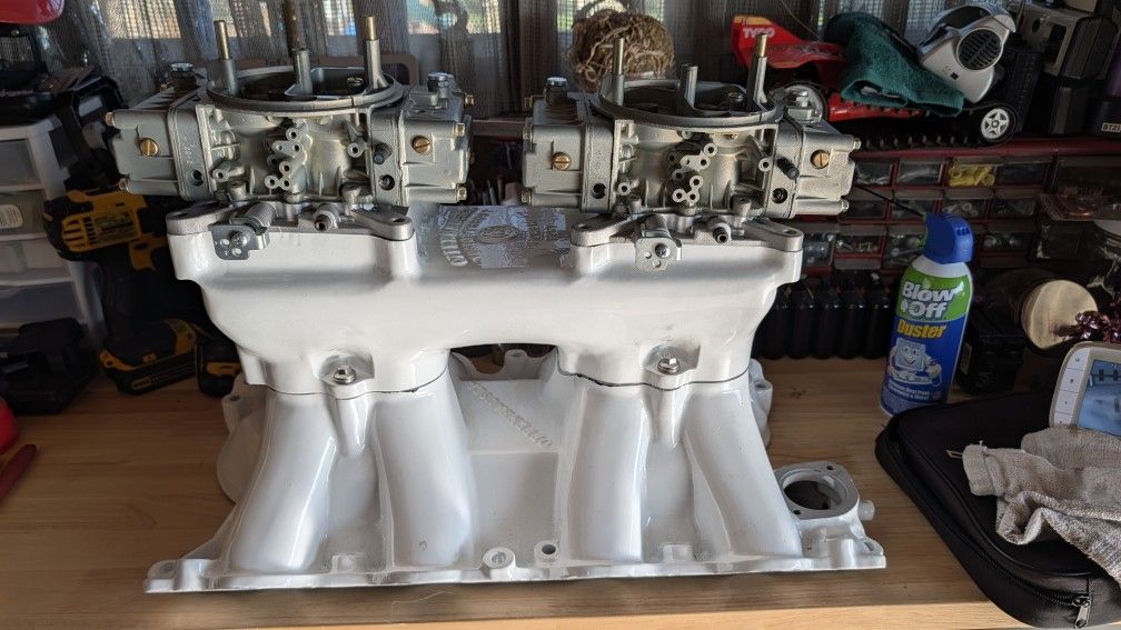 Offenhauser Tunnel Ram BBF Dual Holley Carbs