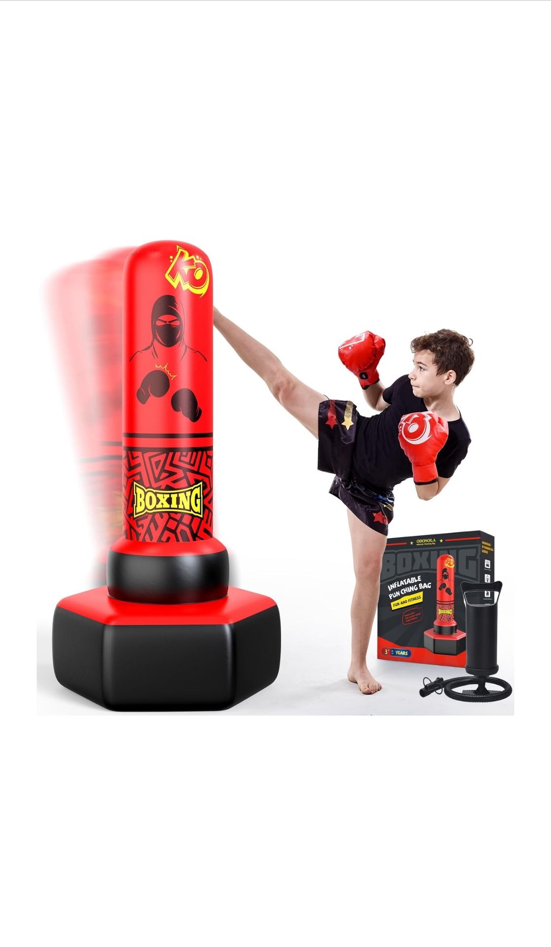 67'' Inflatable Freestanding Punching Bag *Brand New*