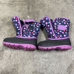 Kamik Snowbug 4 Girls Toddler Winter Boot Purple Size 10 Made In USA..