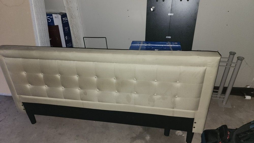 Shelf, King Size Bed Frame and Headboard, Desk