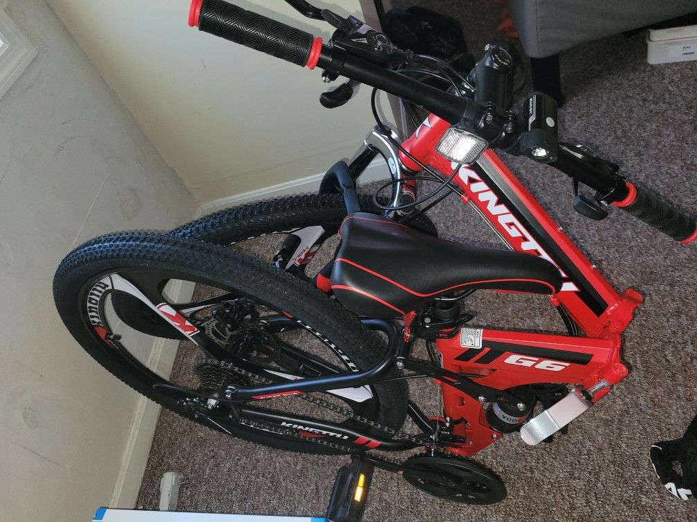 EUROBIKE OBK G4/G6 26" Full Suspension Folding Mountain Bike 21 Speed Bicycle Men or Women MTB Foldable Frame