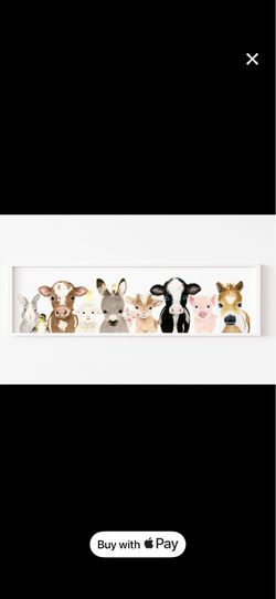 Farm animal baby/toddler room decor