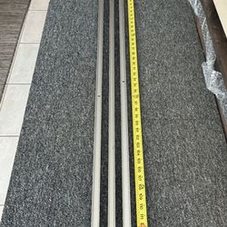 Low Profile Brushed Stainless Steel 1/2" Fixed Panel Glass Shower Door U-Channel $150 OBO