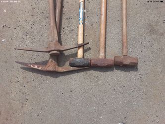Sledgehammers and pickaxes