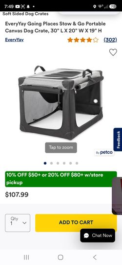 Portable Dog Crate 30 inch long × 20 inch wide  × 19 inch High