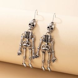 Punk Skeleton Funny Drop Earrings for Women New Fashion Vintage HALLOWEEN