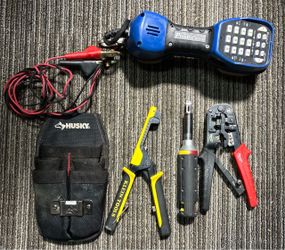 Tool Lot for Low Voltage Electrician Milwaukee Crimpers Klein Punch Down Buttset $60 for all