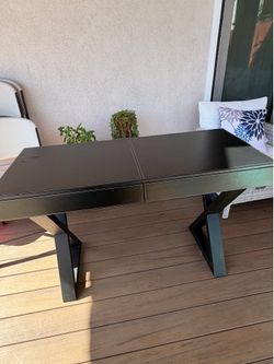 Black desk