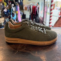 Birkenstock Bend Low Geeen Suede Mens Shoes Size 10