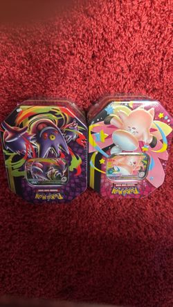 Pokemon Mega Moonlit Tin Mega Clefable and Gengar set of 2 Tins Sealed