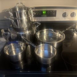 Emeril All Clad  Copper Core Stainless Steel 10 Peice Set