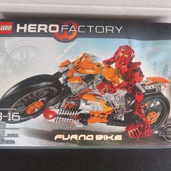 Retired Lego Hero Factory Furno Bike (7158) with Instructions And Box