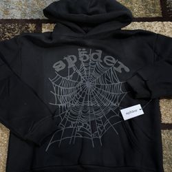 Spider Hoodie All Black