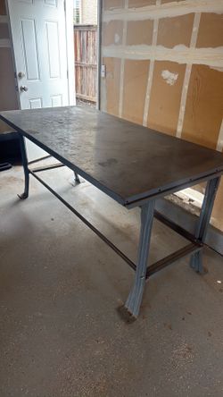 36” x 72” steel garage workbench
