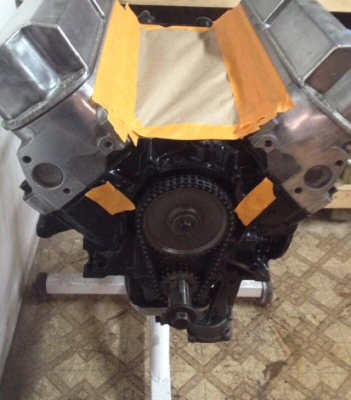 Small block ford Canfield aluminum cylinder heads (Complete)