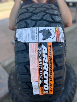 265-65r17 r/t arroyo new tires 🛞