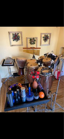 Percussion set up