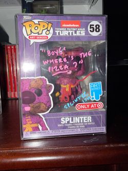 TMNT Funko pop #58 Splinter autograph by Greg Baldwin (Voice actor of Splinter)