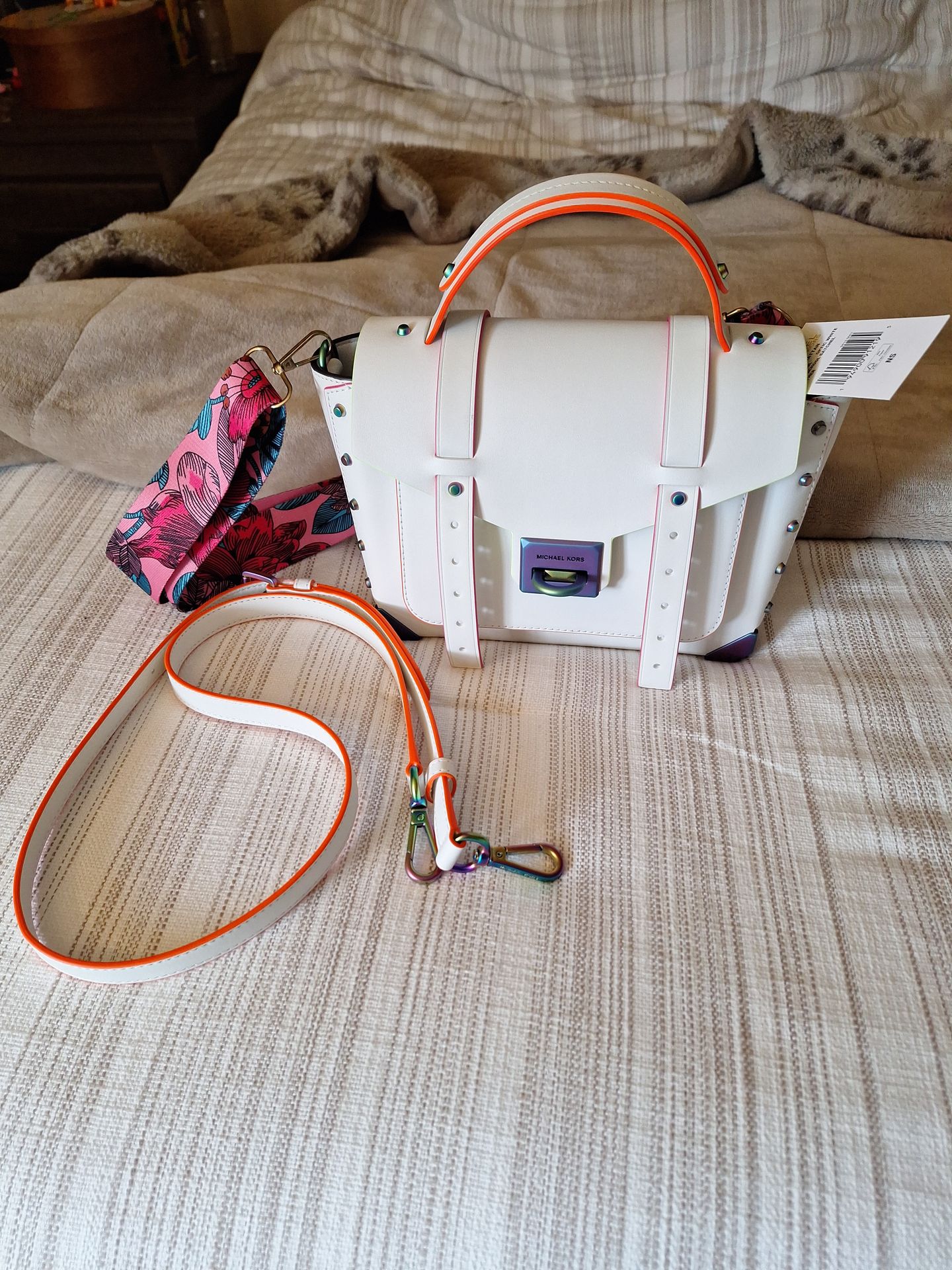 Michael Kors NWT Optic satchel leather