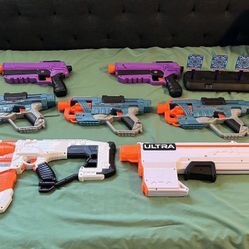 Nerf Guns And Shoot gun Plus Target Practice And Bullet Darts 
