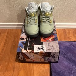 Green Jordan Fives Size 8 1/2