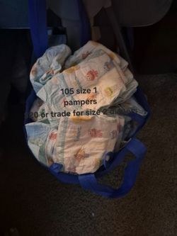 Pampers size 1 105 will trade for size 2