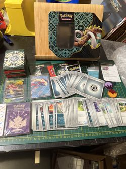 Pokemon Tin And Card Lot Plus Acccesories