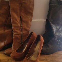 Lot Of Boots And Heels Size 8.5