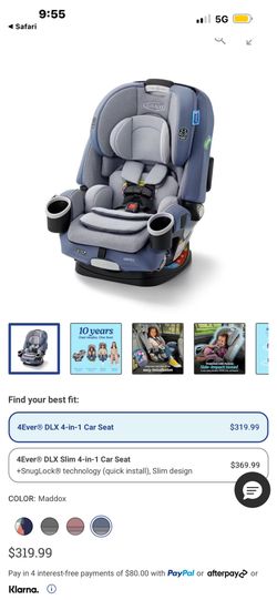 (2. Available )Graco Turn2Me 3-in-1 Rotating Car Seat 360° – New Open Box