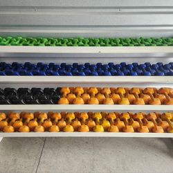 4-Tier Dumbbell Set with Heavy Duty Dumbbell Rack
