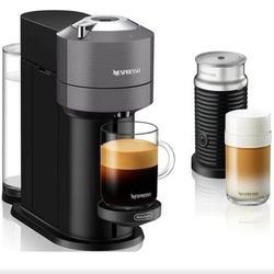 BUNDLE!! Nespresso
Vertuo Next (Chrome, De'Longhi)