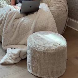 Lovesac Squattoman Cover ONLY Alpaca Phur