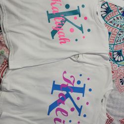 Polka Dot Personalized Initial Shirts