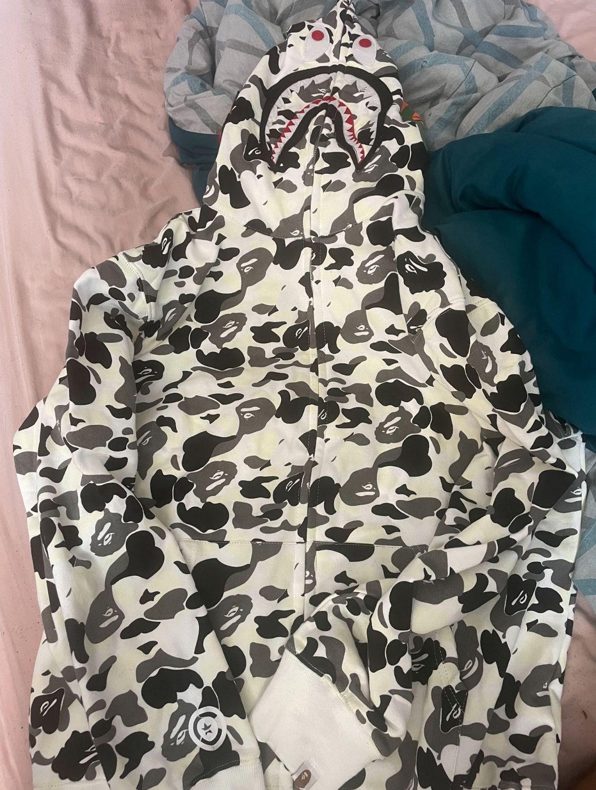 White And Black Bape Hoodie