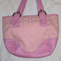 Pink Coach Purse 