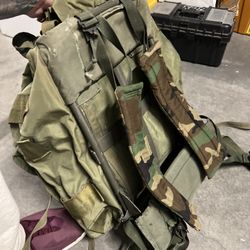 Military Backpack With Metal Frame