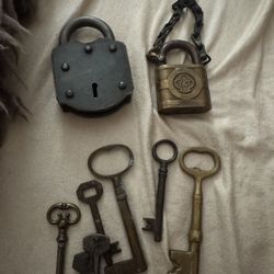 Antique Lock And Key Collection 