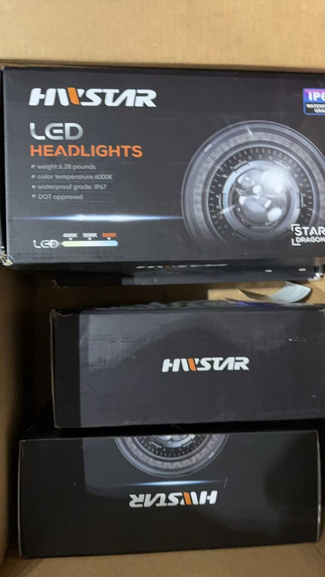 HWSTAR New 1000% Bright Anti-glare 7 Inch Led Headlights